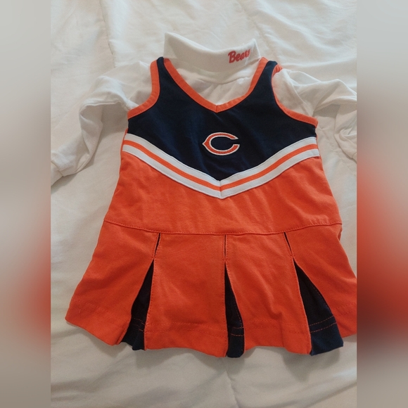 Chicago Bears 2 Pc. Set Dress With L/S Onesie 6-9 Months - Picture 1 of 6